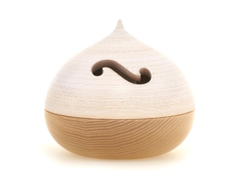 Diffuseur & veilleuse électrique Bastet coloris bois naturel et blanc brossé